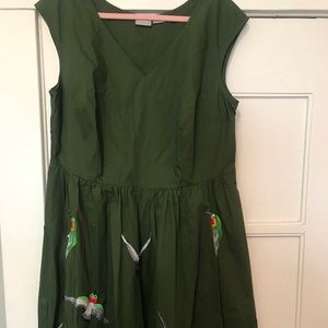 Green Bird Dress